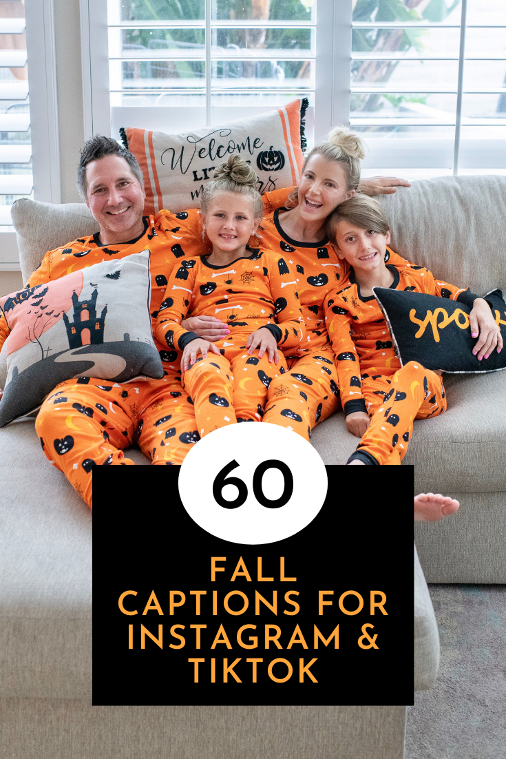 fall instagram captions, fall tiktok captions, matching family, disney family, matching outfits, target finds, target pajamas, hanna andersson, twinning, family twinning, mother, mother kids, mommy and me, mom blogger, family blogger, dad blogger, motherhood, new mom, halloween pajamas, halloween matching pajamas